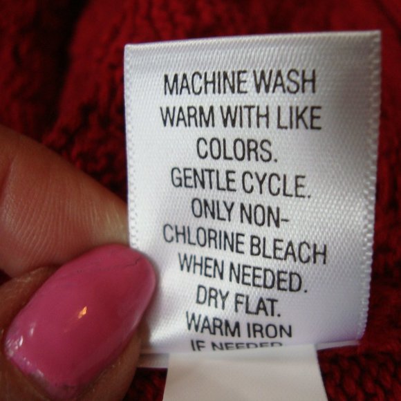 Croft & Barrow Burgundy Red Sweater Cardigan Button Front 3/4 Sleeve sz XL - Picture 11 of 11